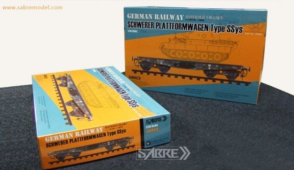 Sabre 35A02 German Railway Schwerer Plattformwagen Type SSys 1/35