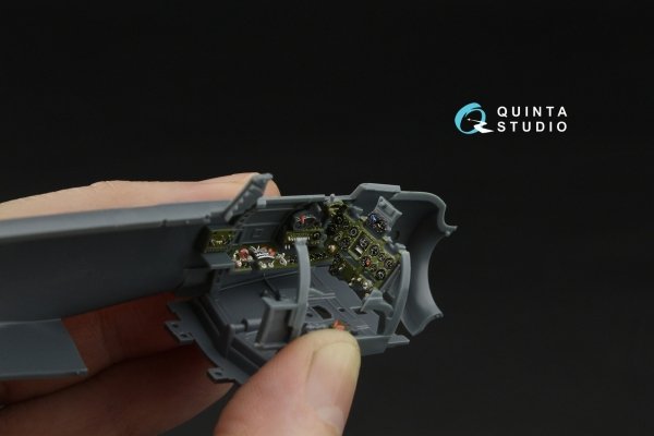 Quinta Studio QD48609 A6M5 Zero (Mitsubishi Production) 3D-Printed &amp; coloured Interior on decal paper (Eduard) 1/48