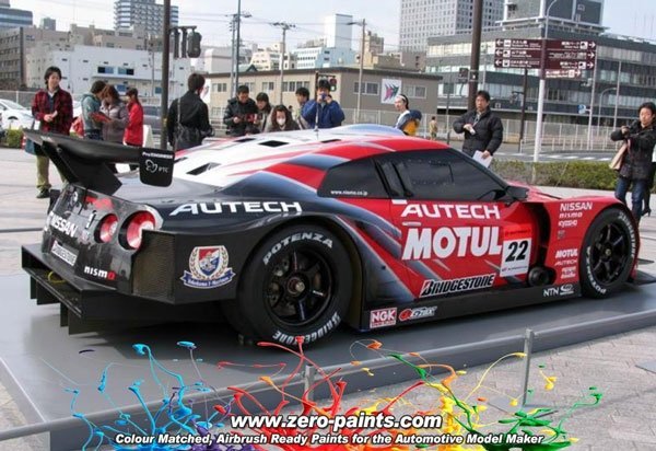 Zero Paints ZP-1115 Xanavi/Motul Nismo GT-R (R35) Red/Met Black Paint Set 2x30ml