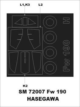 Montex SM72007 Fw 190 HASEGAWA