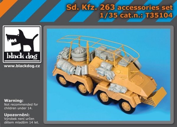 Black Dog T35104 Sd Kfz 263 accessories set 1/35