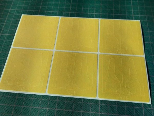 Omask 74014 Fw 190 A-5/6 (for Eduard) wheelbay yellow masking tape 1/48