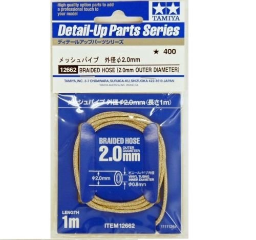 Tamiya 12662 Braided Hose Outer Diameter 2.0 mm