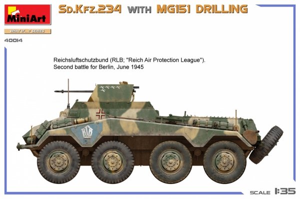 MiniArt 40014 Sd.Kfz.234 WITH MG151 DRILLING 1/35