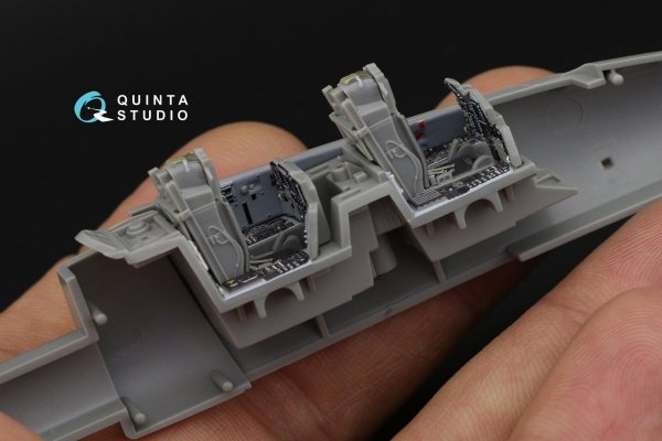 Quinta Studio QD72034 F-15E 3D-Printed &amp; coloured Interior on decal paper (GWH) 1/72