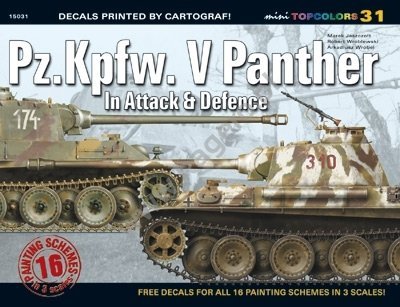 Kagero 15031 Pz.Kpfw. V Panther In Attack &amp; Defence (kalkomania) PL/EN
