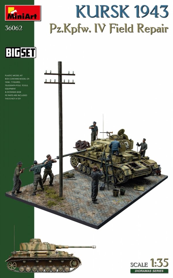 Mini Art 36062 Kursk 1943 Pz.Kpfw. IV Field Repair Big Set 1/35