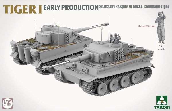 Takom 2195 TIGER I  EARLY-PRODUCTION  Sd.Kfz.181 Pz.Kpfw.VI Ausf.E  Command Tiger 1/35