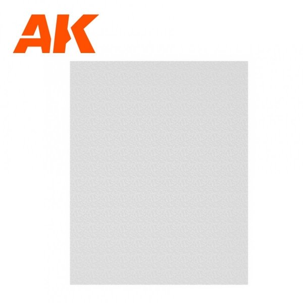 AK Interactive AK6582 WATER SHEET TRANSPARENT FINE WATER 245 X 195MM / 9.64 X 7.68 “ – TEXTURED ACRYLIC SHEET – 1 UNIT 