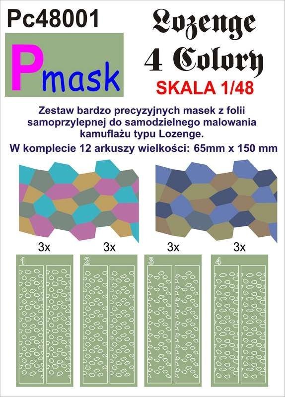 P-Mask PC48001 LOZENGE 4 KOLORY (1:48)