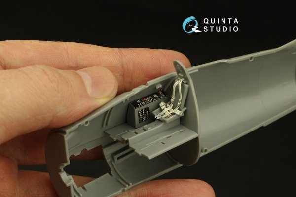 Quinta Studio QD48365 F8F-1 Bearcat 3D-Printed &amp; coloured Interior on decal paper (Hobby Boss) 1/48