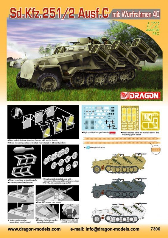 Dragon 7306 Sd.Kfz.251/2 C (1:72)