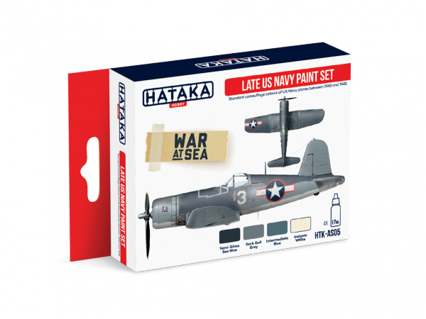 Hataka HTK-AS05 Late US Navy paint set 4x17ml