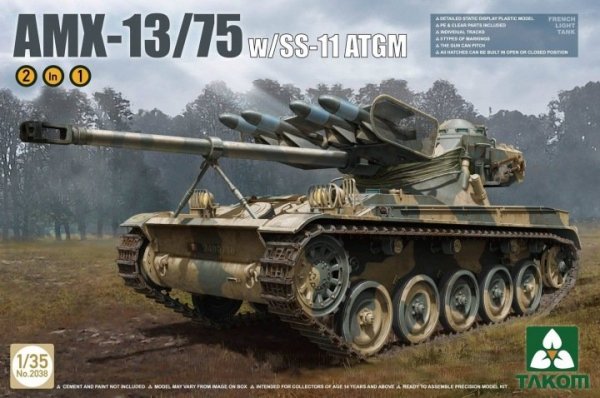Takom 2038 AMX-13/75 SS11 ATGM French Light Tank