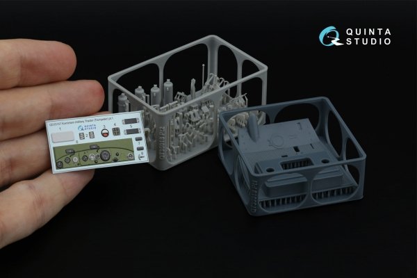 Quinta Studio QD+35157 Komintern Artillery Tractor 3D-Printed &amp; coloured Interior on decal paper (Trumpeter) (with 3D-printed resin parts) 1/35