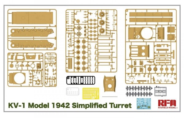 Rye Field Model 5041 KV-1 Model 1942 Simplified Turret 1/35