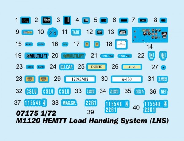 Trumpeter 07175 M1120 HEMTT Load Handing System (LHS) 1/72
