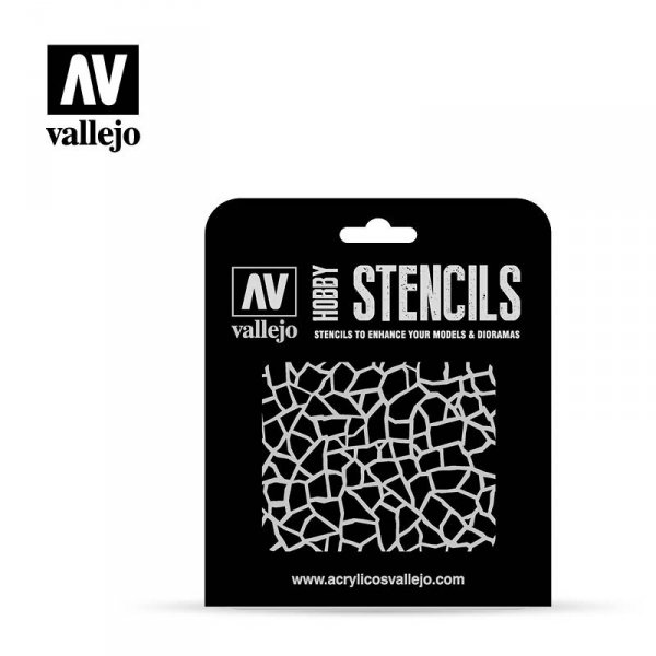 Vallejo ST-CAM003 Giraffe Camo WWII Stencil 1/32