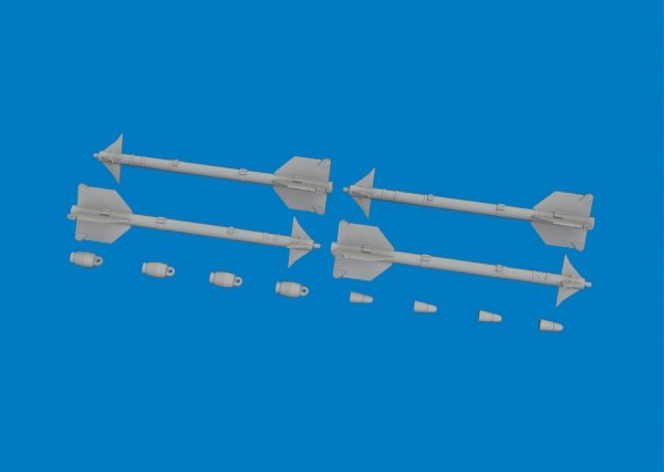 Eduard 672443 AIM-9 M/L (3D-Printed / 4 Missiles) 1/72