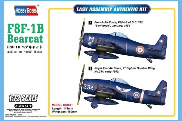 Hobby Boss 87268 F8F-1B Bearcat 1/72