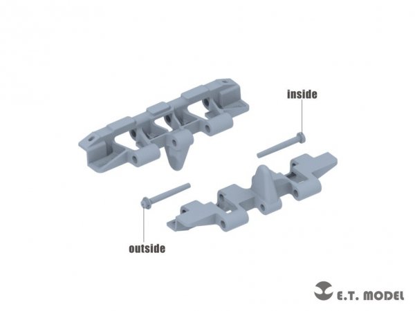 E.T. Model P35-080 WWII German Tiger（P）Workable Track ( 3D Printed ) 1/35