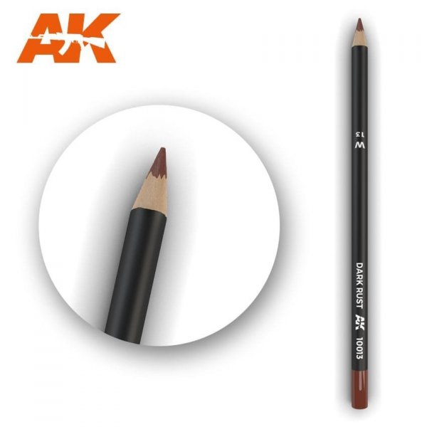 AK Interactive AK10013 Watercolor Pencil DARK RUST