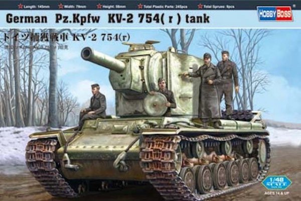 Hobby Boss 84819 German Pz.Kpfw KV-2 754 (1:48)