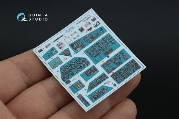 Quinta Studio QD48570 Mi-24A 3D-Printed &amp; coloured Interior on decal paper (Trumpeter) 1/48
