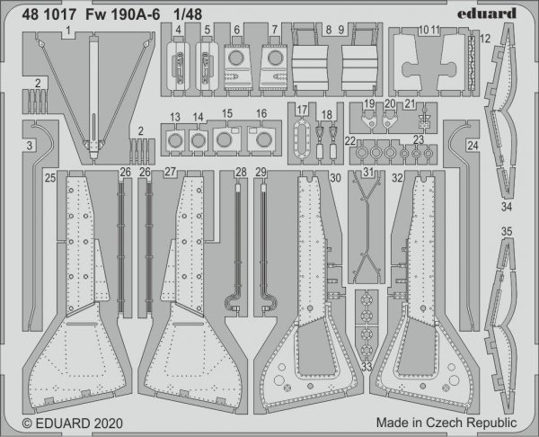 Eduard 481017 Fw 190A-6 for EDUARD 1/48