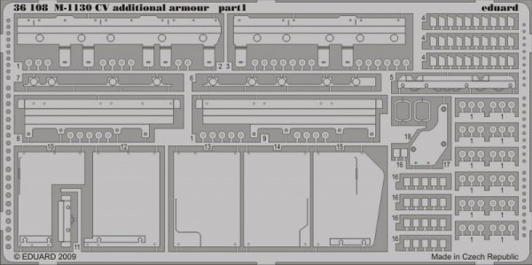 Eduard 36108 M-1130 CV additional armour 1/35 Trumpeter