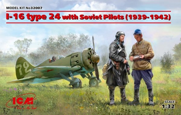 ICM 32007 I-16 type 24 with Soviet Pilots (1939-1942) 1/32