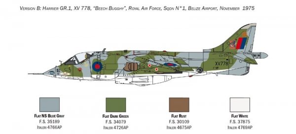 Italeri 1435 HARRIER GR.1 Transatlantic Air Race 50th 1/72