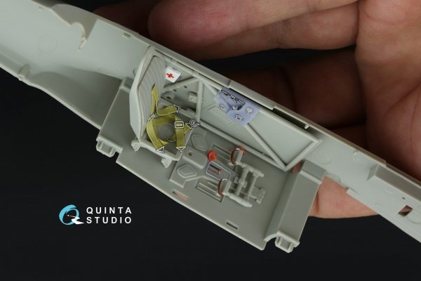 Quinta Studio QD+32241 MiG-3 3D-Printed &amp; coloured Interior on decal paper (Trumpeter) (with 3D-printed resin parts) 1/32