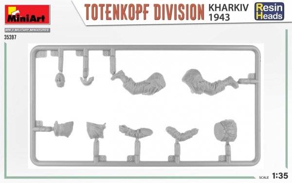 MiniArt 35397 TOTENKOPF DIVISION. KHARKOV 1943. RESIN HEADS 1/35