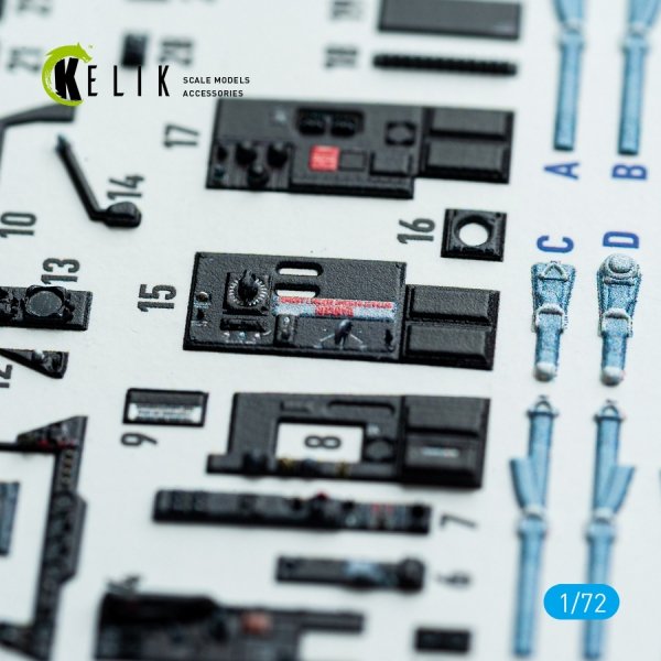 Kelik K72212 Gannet AS1/AS4 - interior 3D decals for Revell kit (1/72)