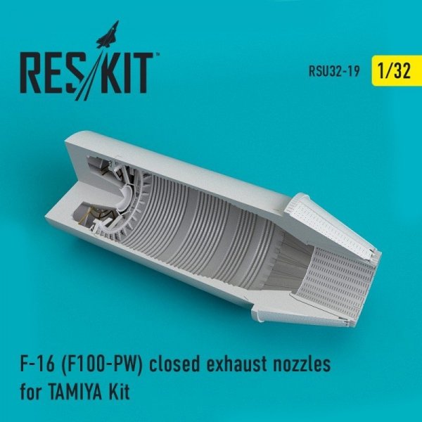 RESKIT RSU32-0019 F-16 (F100-PW) closed exhaust nozzles for TAMIYA Kit  1/32