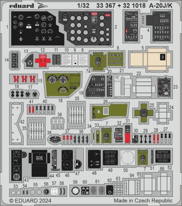 Eduard BIG33161 A-20J/ K HONG KONG MODELS 1/32