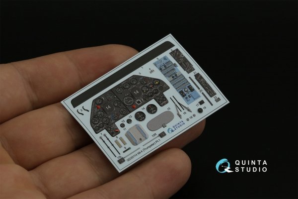 Quinta Studio QD35114 Mi-4 3D-Printed &amp; coloured Interior on decal paper (Trumpeter) 1/35
