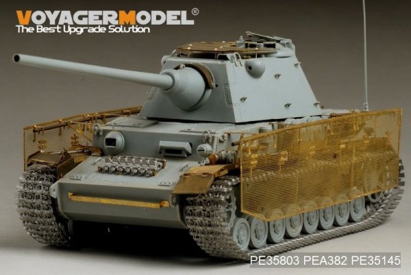 Voyager Model PEA382 German Pz.Kpfw.IV Ausf.J mit Panther F turret &quot;Thoma shields&quot; wire mesh schürzen 1/35
