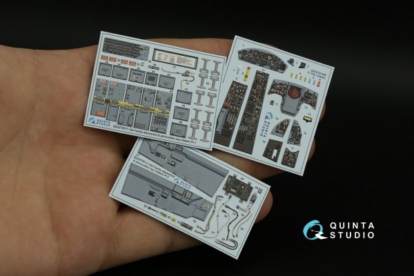 Quinta Studio QD32188 F-104J 3D-Printed coloured Interior on decal paper (Italeri) 1/32