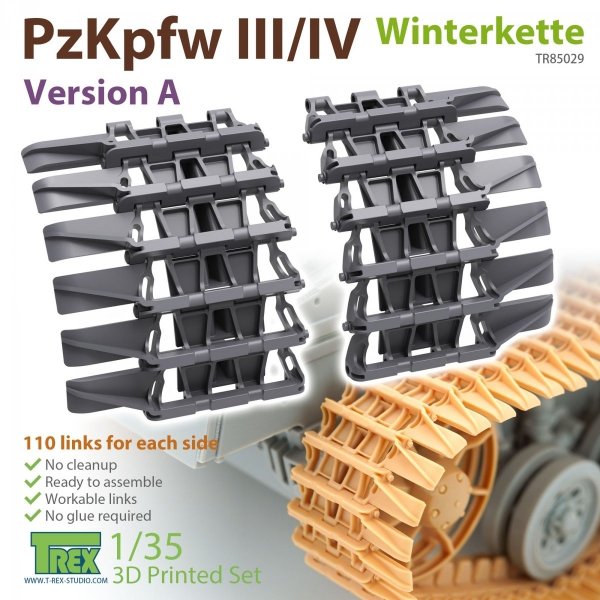 T-Rex Studio TR85029 PzKpfw III/IV Winterkette Version A 1/35