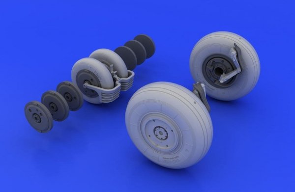 Eduard 648037 MiG-29 wheels 1/48 (Eduard, Academy)