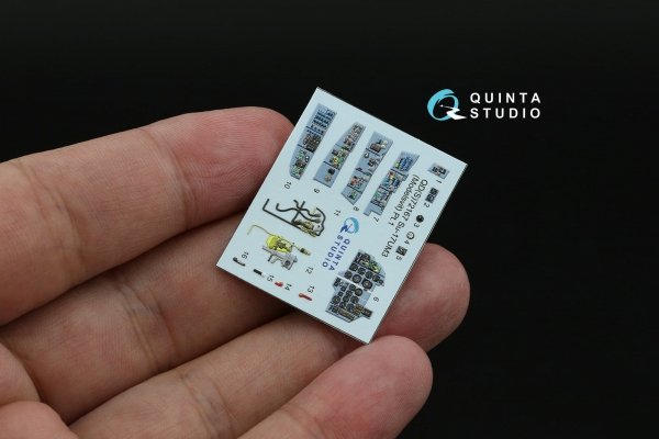 Quinta Studio QDS-72167 Su-17UM3 3D-Printed &amp; coloured Interior on decal paper (Modelsvit) (small version) 1/72