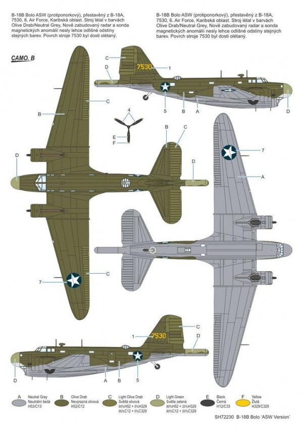 Special Hobby 72230 B-18B Bolo 'ASW Version' 1/72