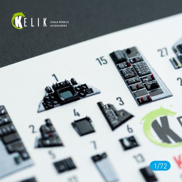 Kelik K72223 F-14B Tomcat - interior 3D decals for Academy kit (1/72)