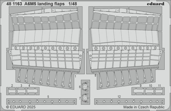 Eduard 481163 A6M5 landing flaps EDUARD 1/48