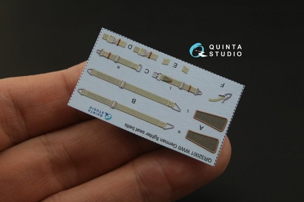 Quinta Studio QD32069 Me 262A 3D-Printed &amp; coloured Interior on decal paper (Revell) 1/32