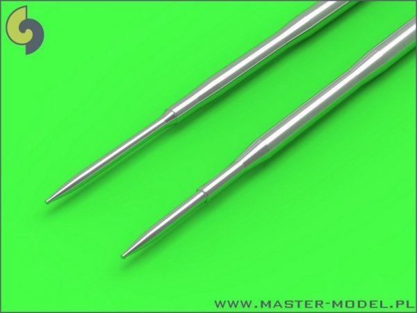 Master AM-32-070 MiG-17PF (Fresco D) - 23mm gun barrels set &amp; Pitot Tubes (1:32)