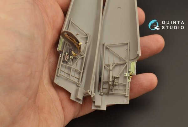 Quinta Studio QD48209 Arado Ar 68 E/F 3D-Printed &amp; coloured Interior on decal paper (Roden) 1/48