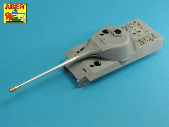 Aber 35l-232 10,5cm KwK L/70 barrel with perforated muzzle brake for German Pz.Kpfw. VII Lowe or VK 7201(K) 1:35